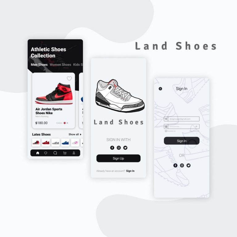 Land Shoes – Mobile App