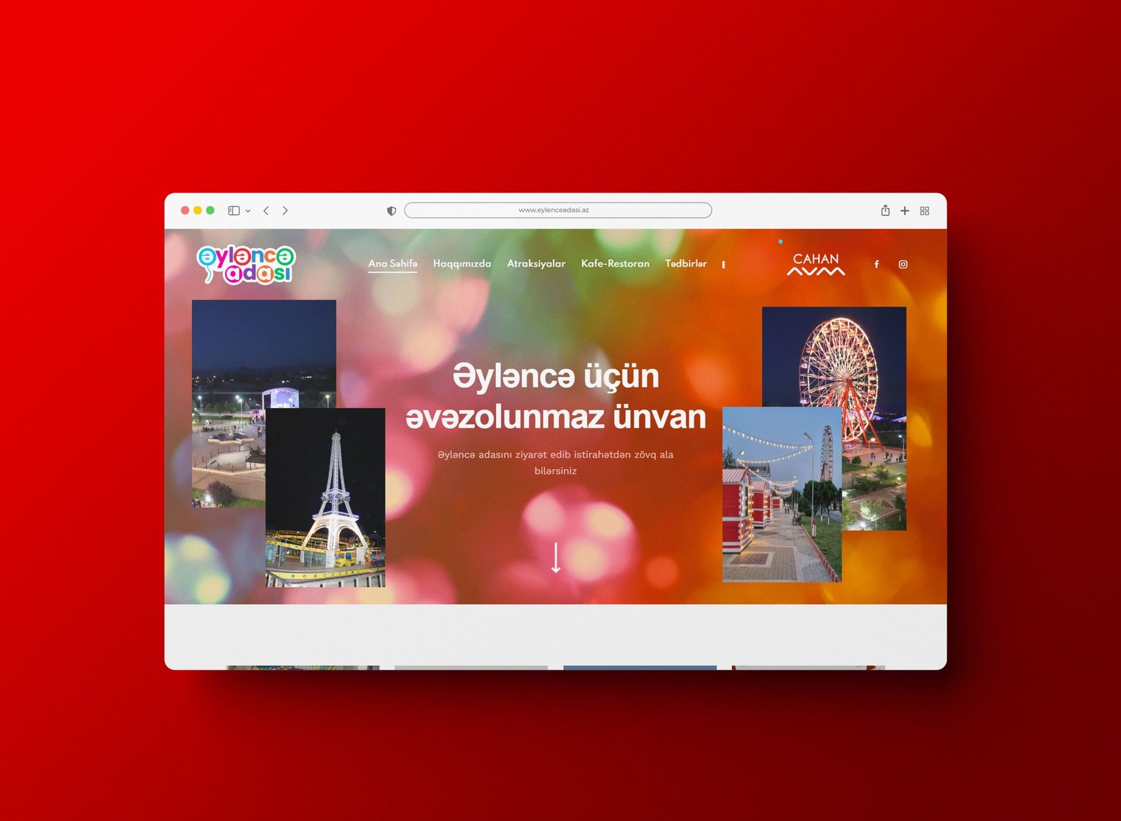 Website for “Əyləncə Adası”